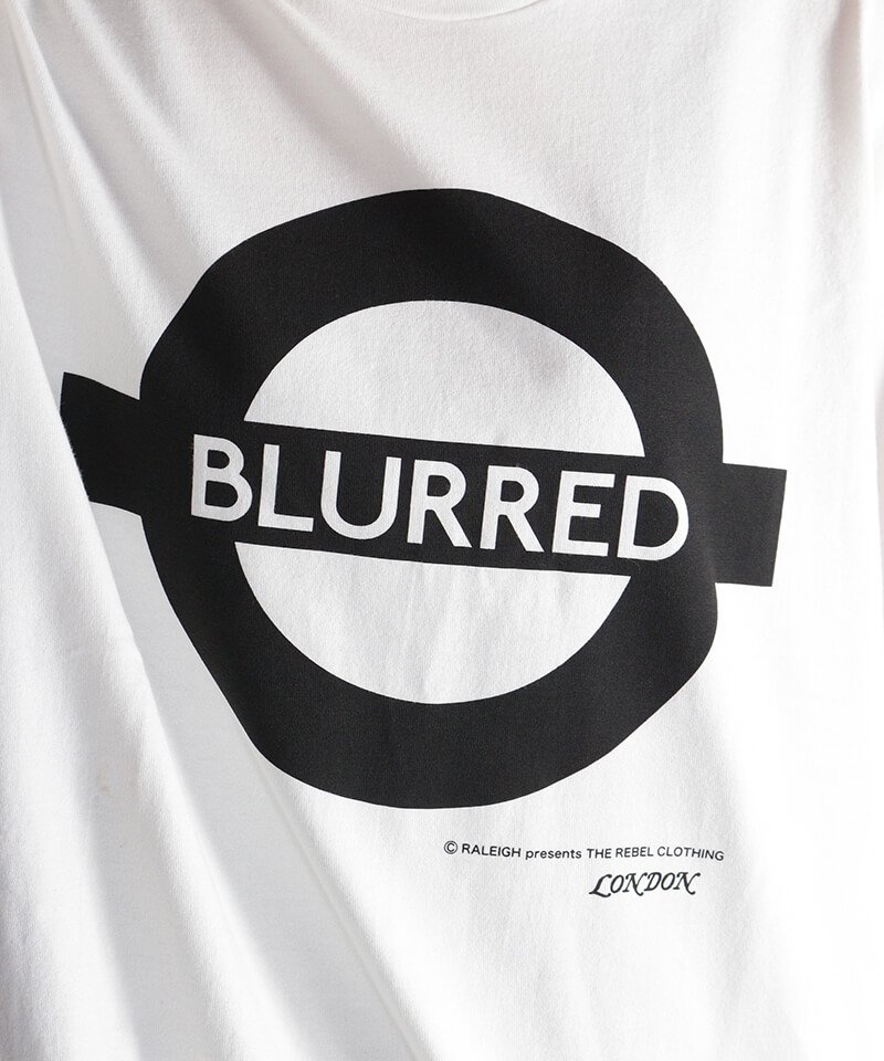 RALEIGH / ラリー（RED MOTEL / レッドモーテル） ｜“Chemical Blurred” London Tube T-SHIRTS (Loose Fit：blurred White)商品画像10