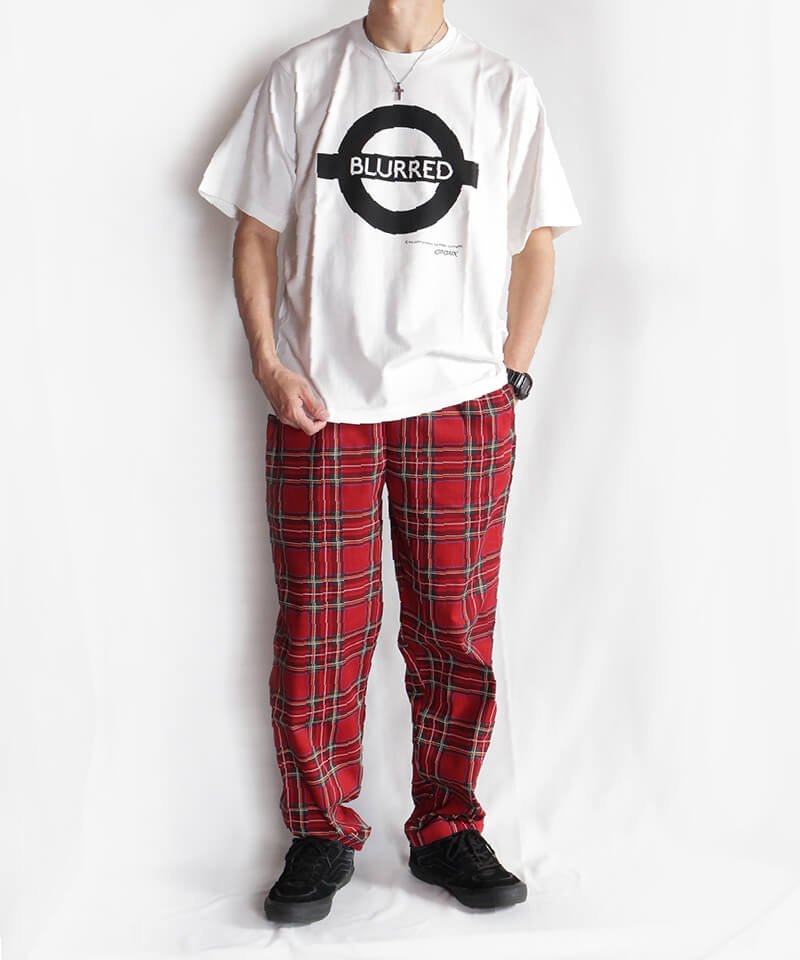 RALEIGH / ラリー（RED MOTEL / レッドモーテル） ｜“Chemical Blurred” London Tube T-SHIRTS (Loose Fit：blurred White)商品画像11