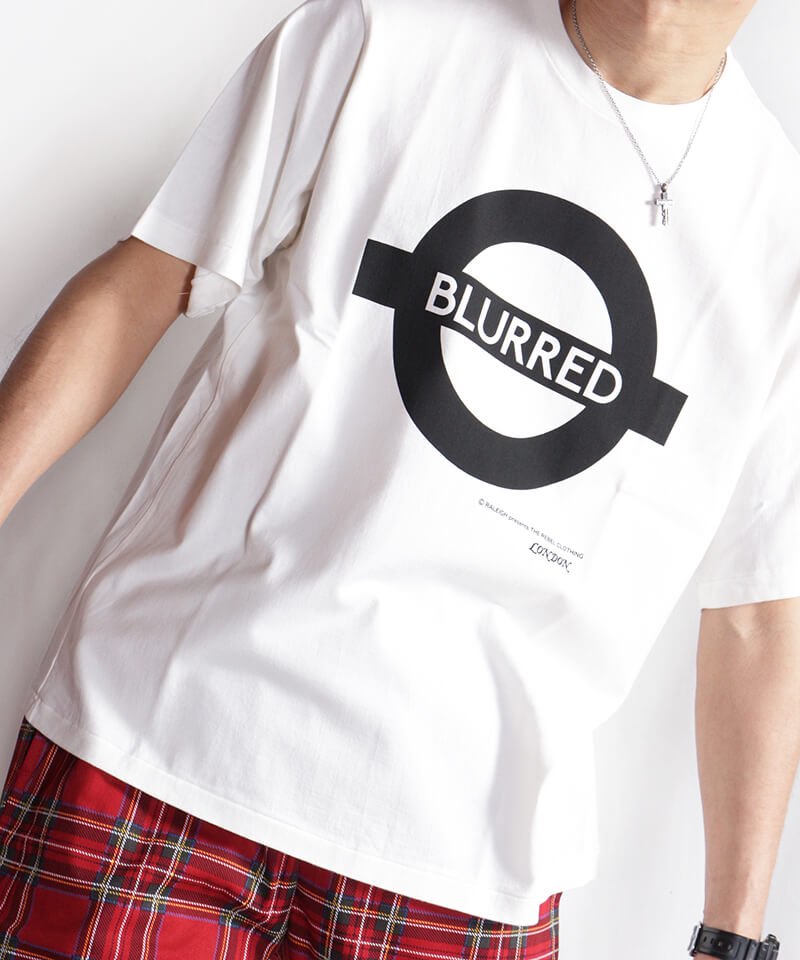 RALEIGH / ラリー（RED MOTEL / レッドモーテル） ｜“Chemical Blurred” London Tube T-SHIRTS (Loose Fit：blurred White)商品画像13