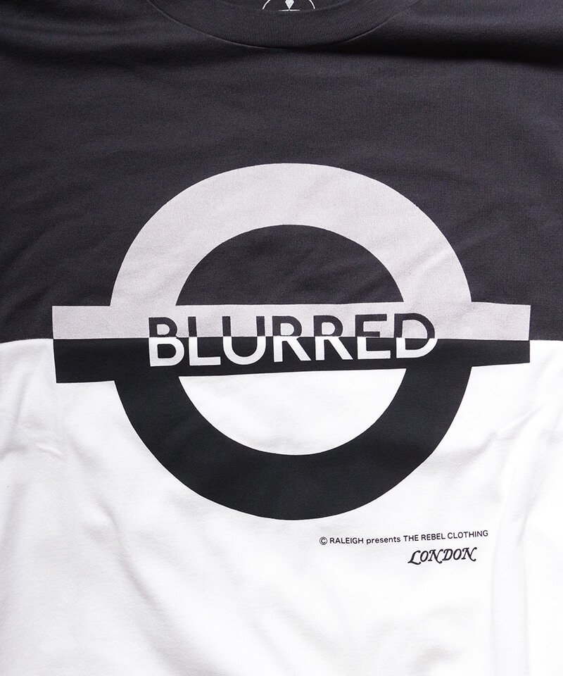 RALEIGH / ラリー（RED MOTEL / レッドモーテル） ｜“Chemical Blurred” London Tube T-SHIRTS (Loose Fit：blurred White)商品画像7