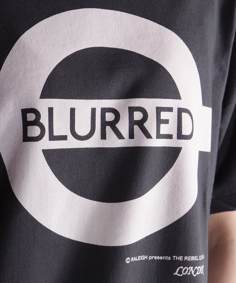 RALEIGH / ラリー（RED MOTEL / レッドモーテル） ｜“Chemical Blurred” London Tube T-SHIRTS (Loose Fit：blurred Black)商品画像10