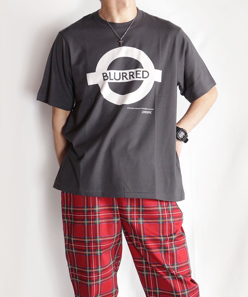 RALEIGH / ラリー（RED MOTEL / レッドモーテル） ｜“Chemical Blurred” London Tube T-SHIRTS (Loose Fit：blurred Black)商品画像13