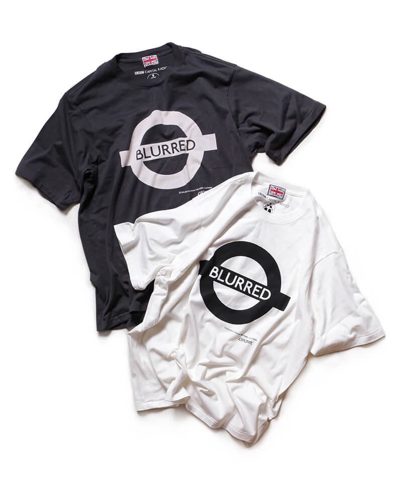 RALEIGH / ラリー（RED MOTEL / レッドモーテル） ｜“Chemical Blurred” London Tube T-SHIRTS (Loose Fit：blurred Black)商品画像6