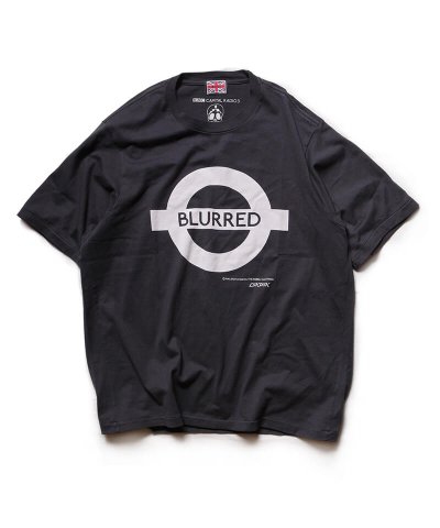 RALEIGH / ラリー（RED MOTEL / レッドモーテル） / “Chemical Blurred” London Tube T-SHIRTS (Loose Fit：blurred Black)