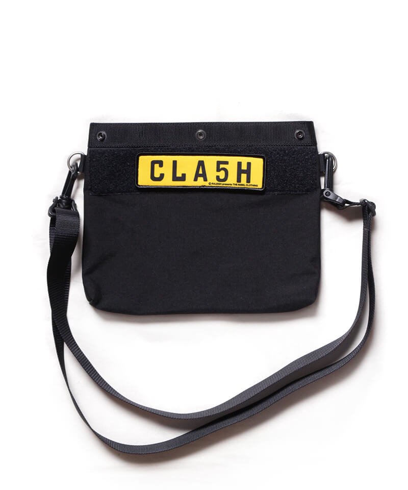 RALEIGH / ラリー（RED MOTEL / レッドモーテル） ｜ “CLA5H” London Number Plate SHOULDER POUCH (BLACK)商品画像