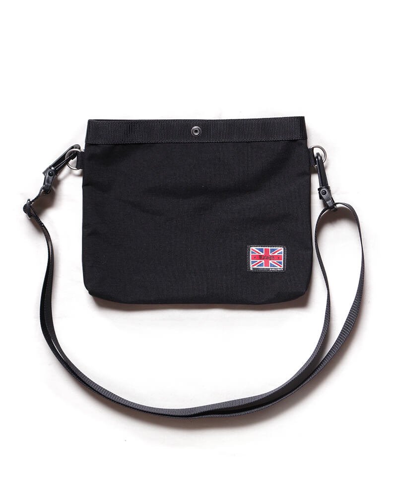RALEIGH / ラリー（RED MOTEL / レッドモーテル） ｜“CLA5H” London Number Plate SHOULDER POUCH (BLACK)商品画像1