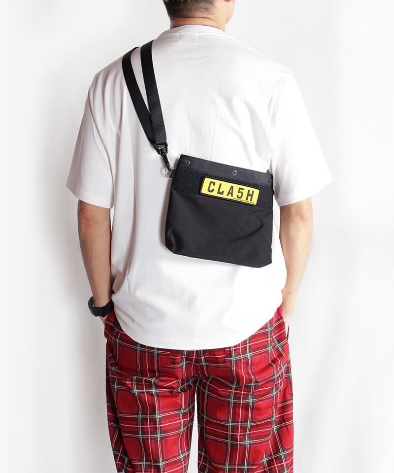RALEIGH / ラリー（RED MOTEL / レッドモーテル） ｜“CLA5H” London Number Plate SHOULDER POUCH (BLACK)商品画像10