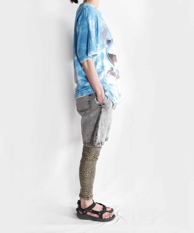 COOKMAN / クックマン【 CHEF PANTS SHORT SNOW WASHED DENIM