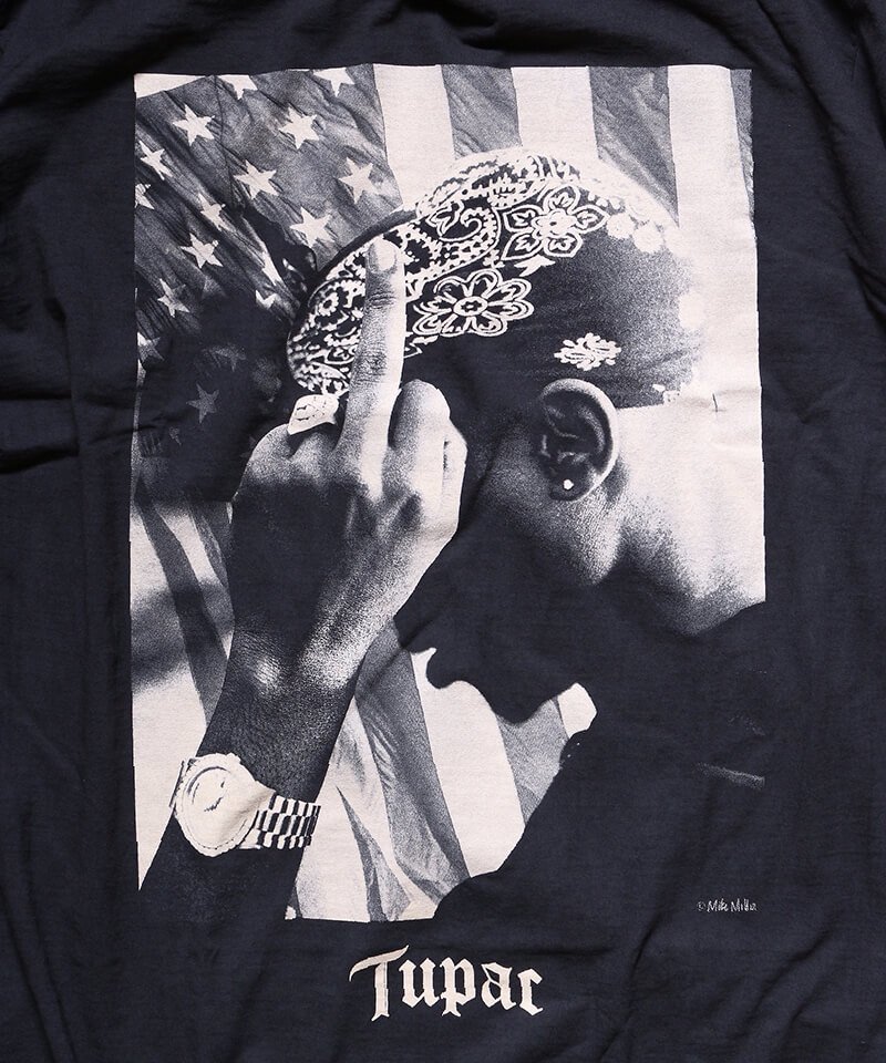 2PAC / 2パック【 FLAG PHOTO RINGER T-SHIRT 】- SIDEMILITIA inc.の