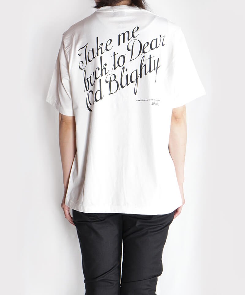 RALEIGH / ラリー（RED MOTEL / レッドモーテル） ｜“The Shyness (Take Me Back To Dear Old Blighty)” T-SHIRTS (Loose Fit / WH)商品画像21