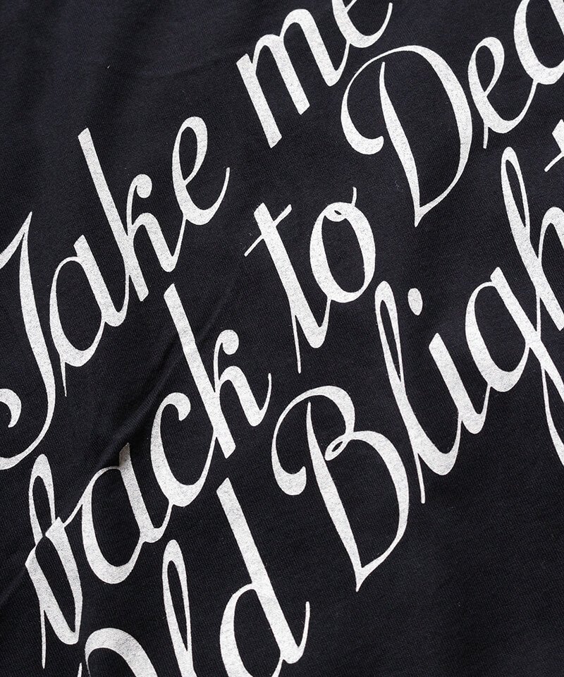 RALEIGH / ラリー（RED MOTEL / レッドモーテル） ｜“The Shyness (Take Me Back To Dear Old Blighty)” T-SHIRTS (Loose Fit / BK)商品画像8