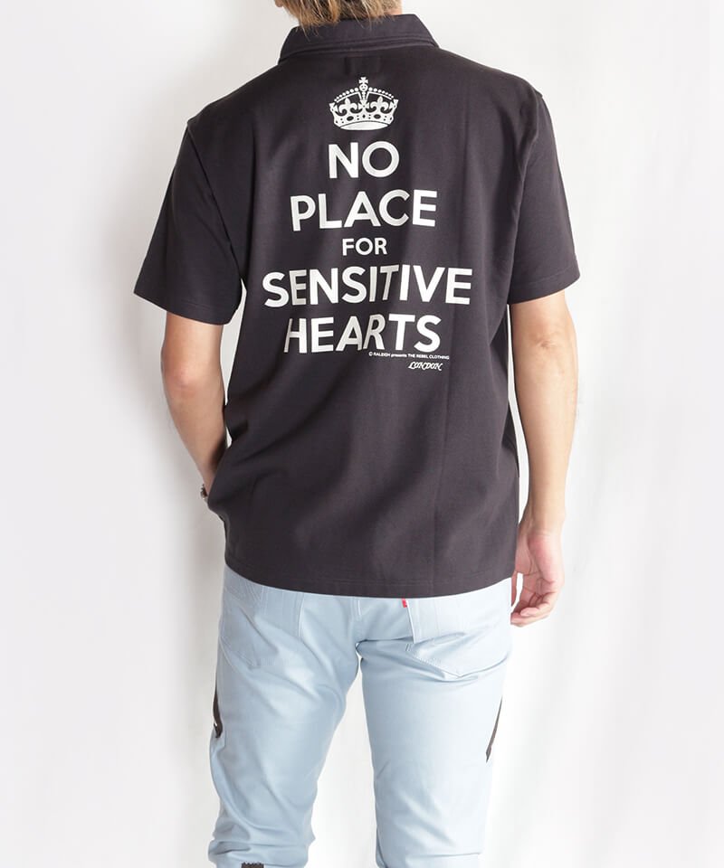RALEIGH / ラリー（RED MOTEL / レッドモーテル） ｜“NO PLACE FOR SENSITIVE HEARTS(在広東少年)” CROWN POLO SHIRTS (INK BLACK)商品画像14