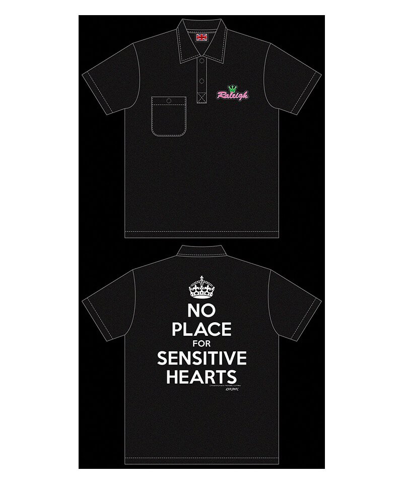 RALEIGH / ラリー（RED MOTEL / レッドモーテル） ｜“NO PLACE FOR SENSITIVE HEARTS(在広東少年)” CROWN POLO SHIRTS (INK BLACK)商品画像26