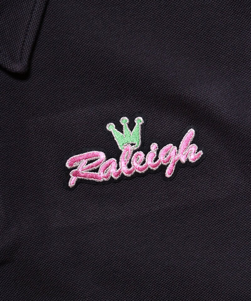 RALEIGH / ラリー（RED MOTEL / レッドモーテル） ｜“NO PLACE FOR SENSITIVE HEARTS(在広東少年)” CROWN POLO SHIRTS (INK BLACK)商品画像4