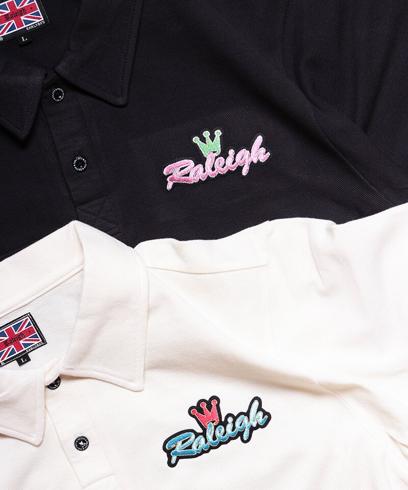 RALEIGH / ラリー（RED MOTEL / レッドモーテル） ｜“NO PLACE FOR SENSITIVE HEARTS(在広東少年)” CROWN POLO SHIRTS (INK BLACK)商品画像9