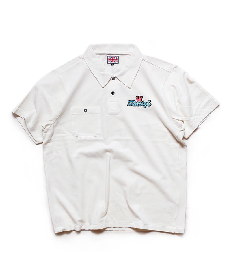 RALEIGH / ラリー（RED MOTEL / レッドモーテル） ｜ “NO PLACE FOR SENSITIVE HEARTS(在広東少年)” CROWN POLO SHIRTS (VANILLA WHITE)商品画像