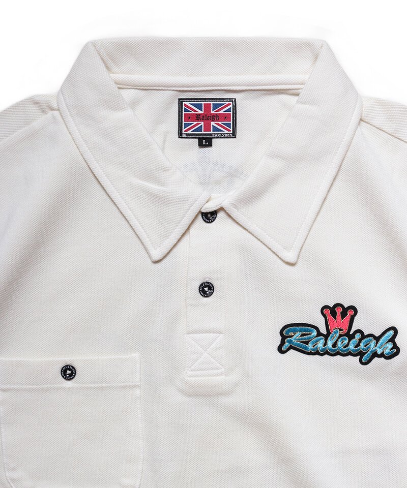 RALEIGH / ラリー（RED MOTEL / レッドモーテル） ｜“NO PLACE FOR SENSITIVE HEARTS(在広東少年)” CROWN POLO SHIRTS (VANILLA WHITE)商品画像2