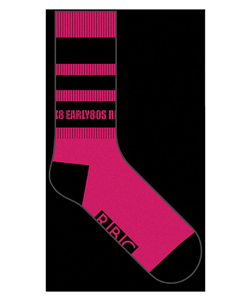 RALEIGH / ラリー（RED MOTEL / レッドモーテル） ｜“EXCITEMENT OF EARLY80’S RALEIGH” SK8 SOX (NEON PINK / LUMINOUS PAINT Ver.)商品画像6