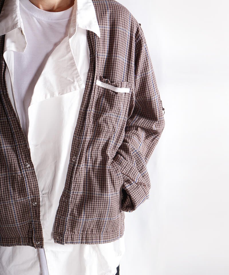 RALEIGH / ラリー (RED MOTEL / レッドモーテル)【 “MONOTONE BOY (微熱少年)” Muslin Top  CARDIGAN (BROWNWATCH WH) 】- SIDEMILITIA inc.の通販サイト