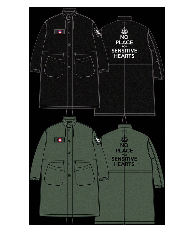 RALEIGH / ラリー（RED MOTEL / レッドモーテル） ｜“NO PLACE FOR SENSITIVE HEARTS (ヌーヴェルヴァーグ)” M-65 FIELD COAT + VELCRO MORALE PATCH SET (BLACK)商品画像28