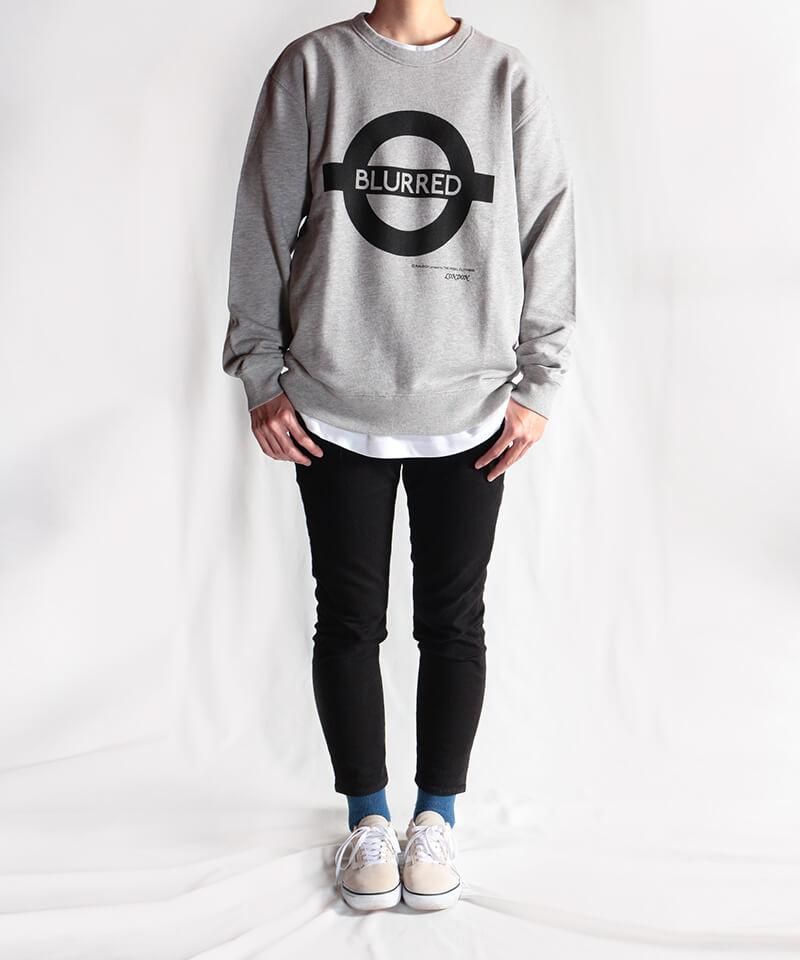 RALEIGH / ꡼RED MOTEL / åɥ⡼ƥ á7 DAYS BLURRED London Tube C/N SWEAT(VINTAGE GREY)ʲ14