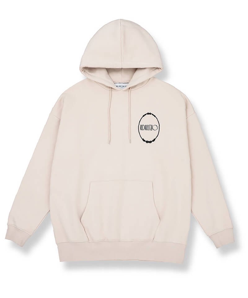 NIL DUE / NIL UN TOKYO ／ ニル デュエ / ニル アン トーキョー【 EMBROIDERY MIRROR HOODIE  (LIGHT BEIGE) 】- SIDEMILITIA inc.の通販サイト