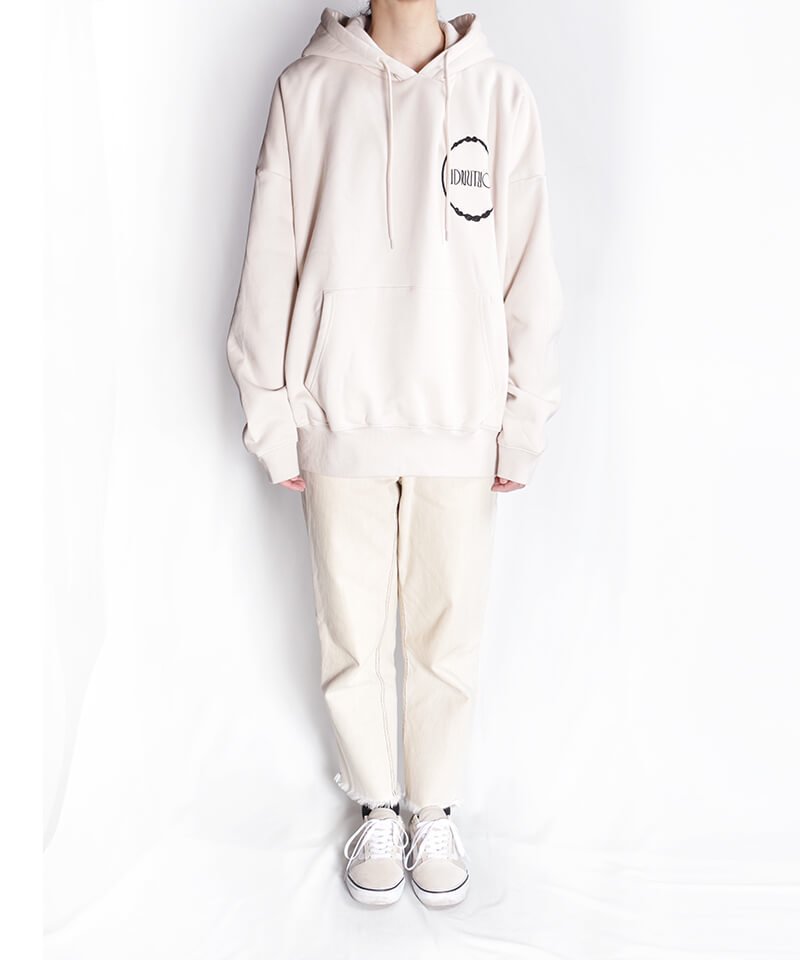 NIL DUE / NIL UN TOKYO ／ ニル デュエ / ニル アン トーキョー【 EMBROIDERY MIRROR HOODIE  (LIGHT BEIGE) 】- SIDEMILITIA inc.の通販サイト