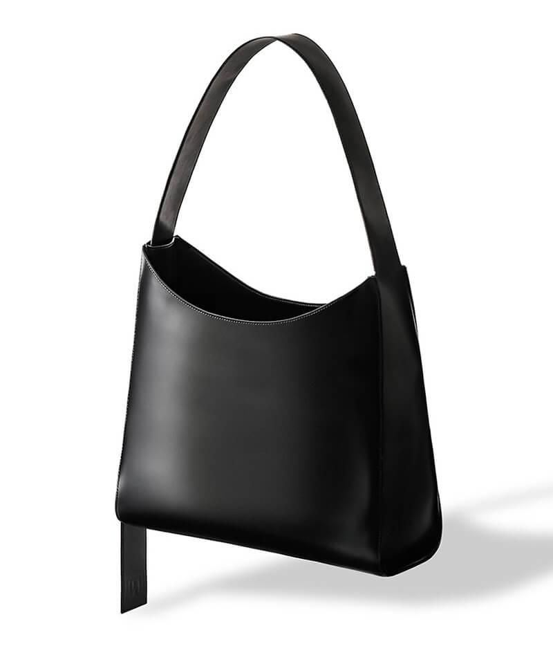 NIL DUE / NIL UN TOKYO ／ ニル デュエ / ニル アン トーキョー【 CURVED LEATHER TOTE BAG  (BLACK) 】- SIDEMILITIA inc.の通販サイト