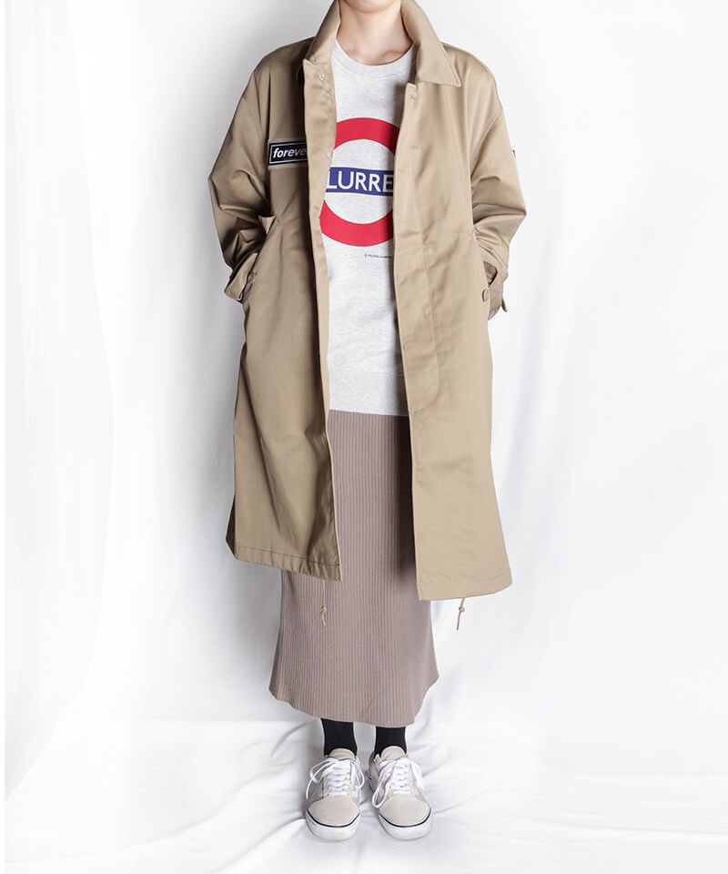 RALEIGH / ラリー（RED MOTEL / レッドモーテル） ｜“BAND OF OUTSIDERS (はみだし者のアレイウェイ)” SOUTIEN COLLAR SPRING COAT + VELCRO MORALE PATCH SET (BEIGE)商品画像23