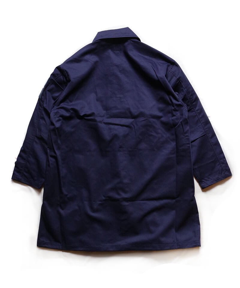 RALEIGH / ラリー（RED MOTEL / レッドモーテル） ｜“BAND OF OUTSIDERS (はみだし者のアレイウェイ)” SOUTIEN COLLAR SPRING COAT + VELCRO MORALE PATCH SET (NAVY)商品画像1