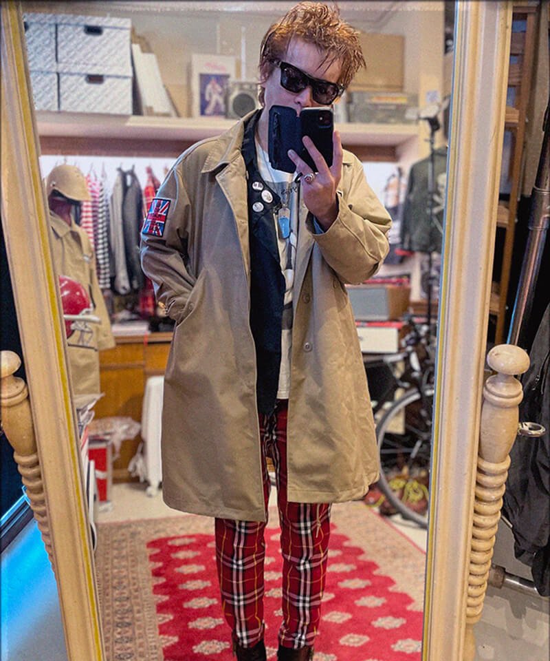 STYLE /   RALEIGH / BAND OF OUTSIDERS (ϤߤԤΥ쥤) SOUTIEN COLLAR SPRING COAT + VELCRO MORALE PATCH SETʲ