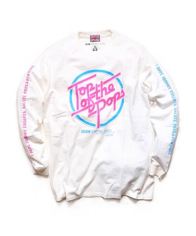 RALEIGH / ꡼RED MOTEL / åɥ⡼ƥ / TOP OF THE POPS – RBC Capital Radio L/S T-SHIRTS (Loose Fit / WHITE)