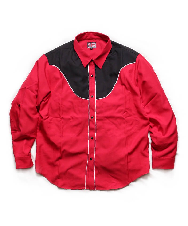 RALEIGH / ꡼RED MOTEL / åɥ⡼ƥ  HANG EM HIGH (ߤ夲) ROLL-UP(DRESS-UP) SHIRTS BLOUSON (REDBLACK)ʲ