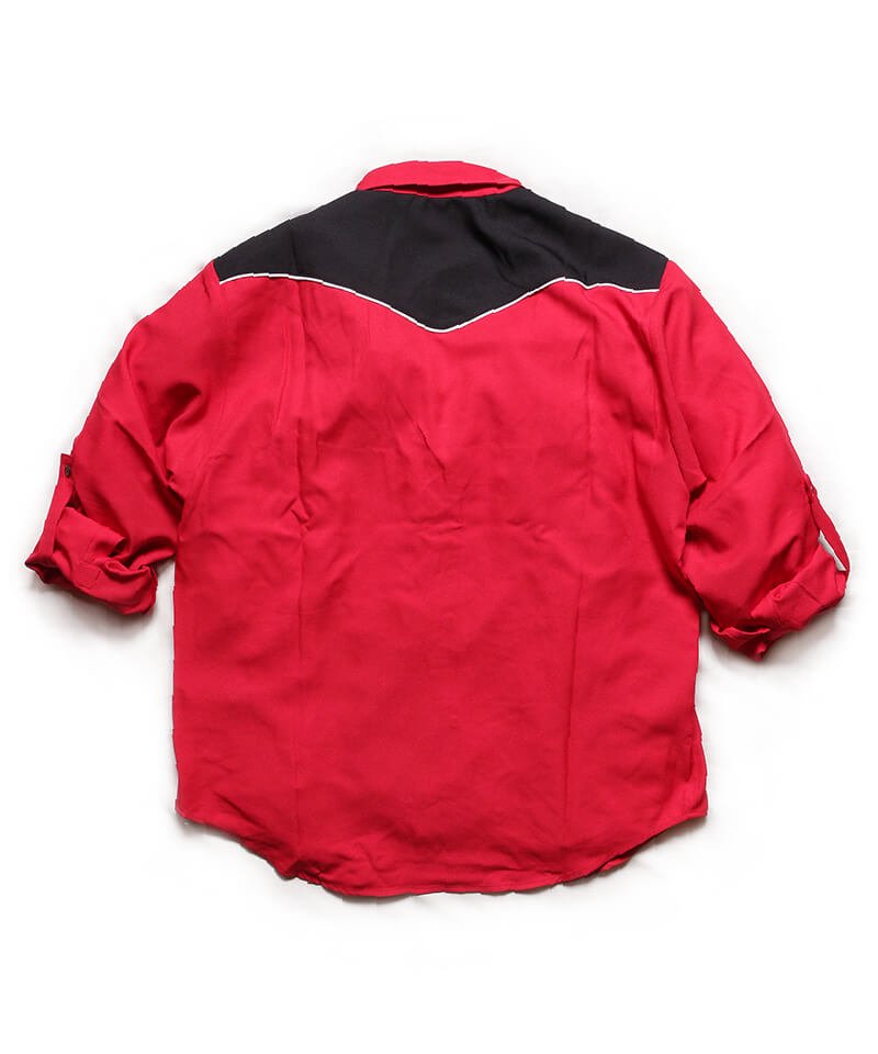 RALEIGH / ꡼RED MOTEL / åɥ⡼ƥ áHANG EM HIGH (ߤ夲) ROLL-UP(DRESS-UP) SHIRTS BLOUSON (REDBLACK)ʲ1