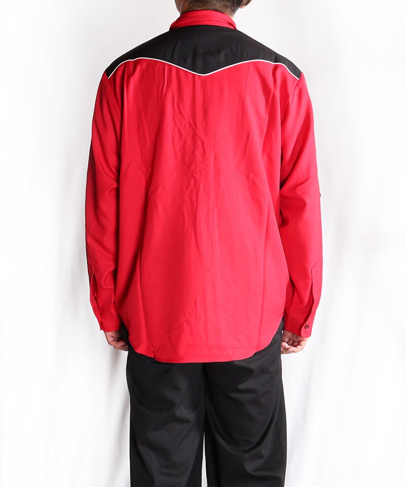 RALEIGH / ꡼RED MOTEL / åɥ⡼ƥ áHANG EM HIGH (ߤ夲) ROLL-UP(DRESS-UP) SHIRTS BLOUSON (REDBLACK)ʲ10