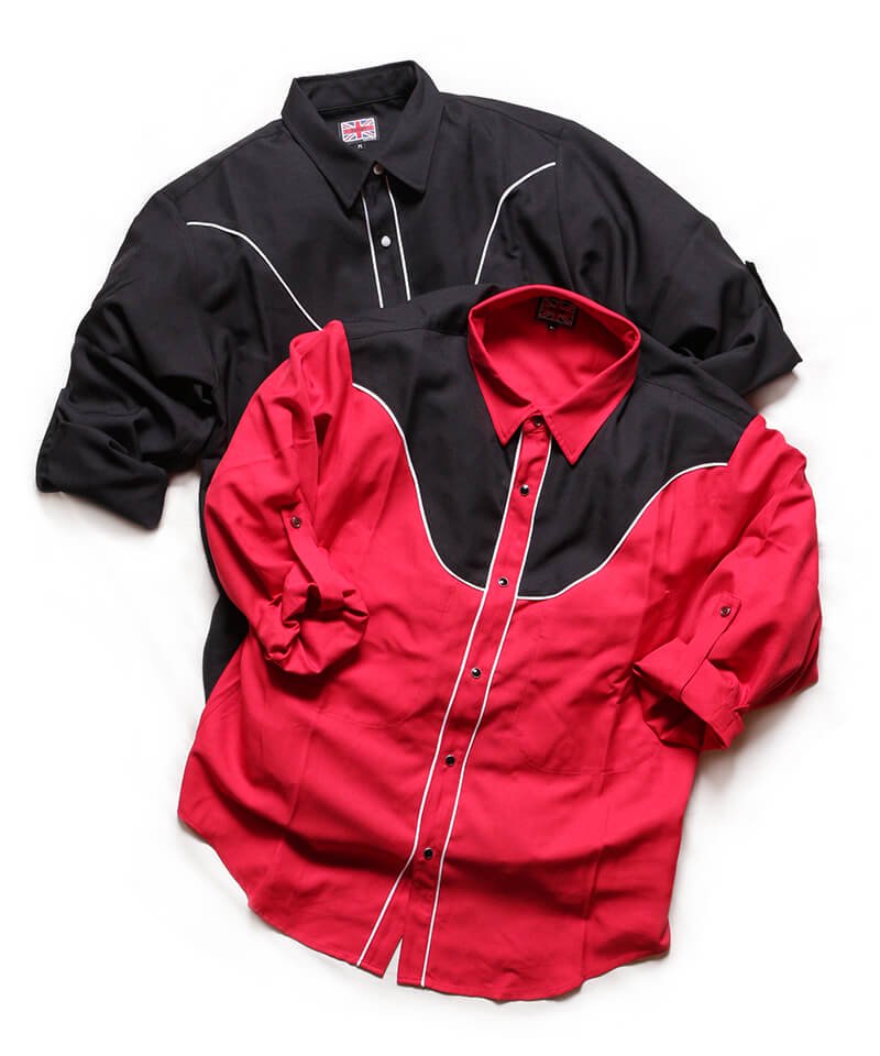 RALEIGH / ꡼RED MOTEL / åɥ⡼ƥ áHANG EM HIGH (ߤ夲) ROLL-UP(DRESS-UP) SHIRTS BLOUSON (REDBLACK)ʲ21