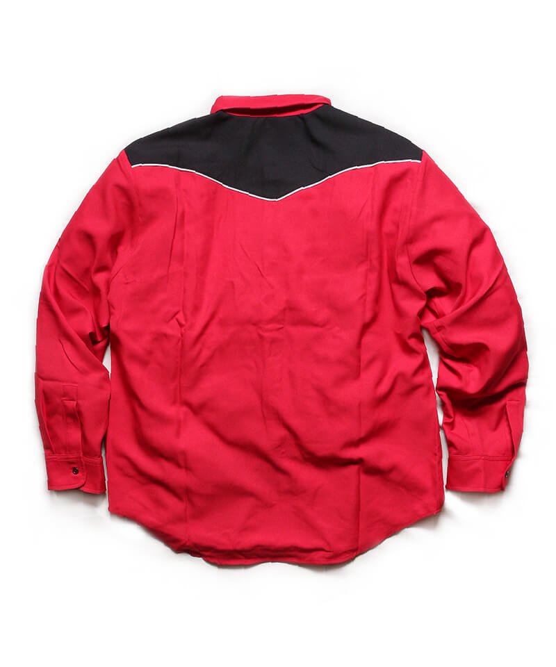 RALEIGH / ꡼RED MOTEL / åɥ⡼ƥ áHANG EM HIGH (ߤ夲) ROLL-UP(DRESS-UP) SHIRTS BLOUSON (REDBLACK)ʲ3