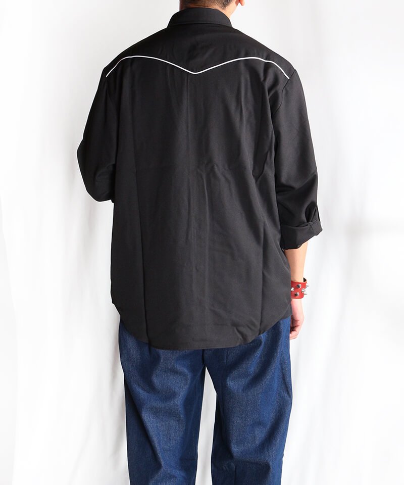 RALEIGH / ꡼RED MOTEL / åɥ⡼ƥ áHANG EM HIGH (ߤ夲) ROLL-UP(DRESS-UP) SHIRTS BLOUSON (BLACK)ʲ11