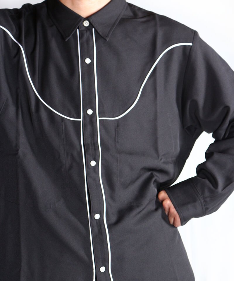 RALEIGH / ꡼RED MOTEL / åɥ⡼ƥ áHANG EM HIGH (ߤ夲) ROLL-UP(DRESS-UP) SHIRTS BLOUSON (BLACK)ʲ7