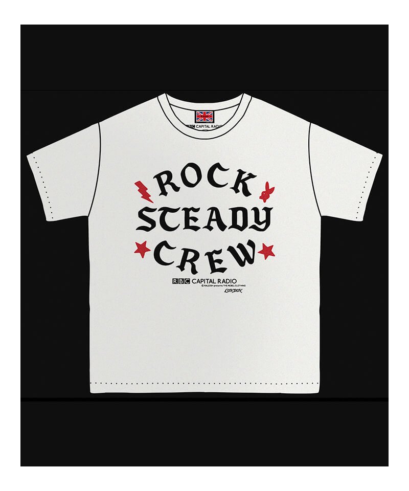 RALEIGH / ꡼RED MOTEL / åɥ⡼ƥ Iron-On Letters CLA5H CITY ROCKERS CREW vs ROCK STEADY CREW T-SHIRTS (Loose Fit / WH)ʲ10