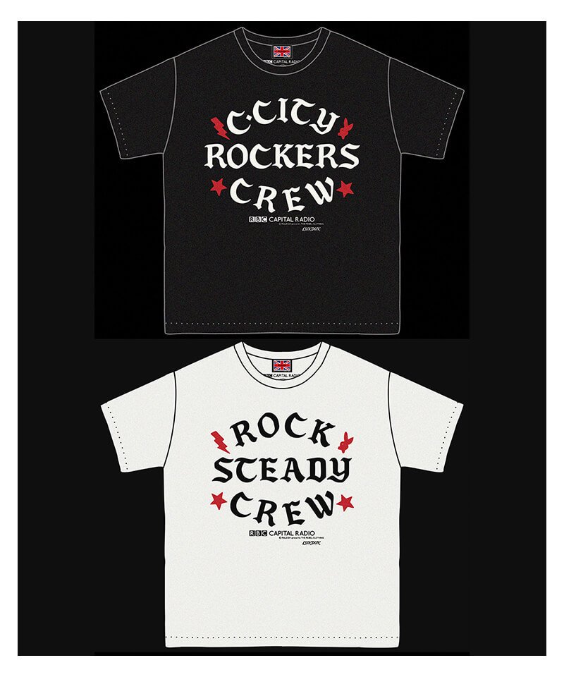 RALEIGH / ꡼RED MOTEL / åɥ⡼ƥ Iron-On Letters CLA5H CITY ROCKERS CREW vs ROCK STEADY CREW T-SHIRTS (Loose Fit / WH)ʲ11