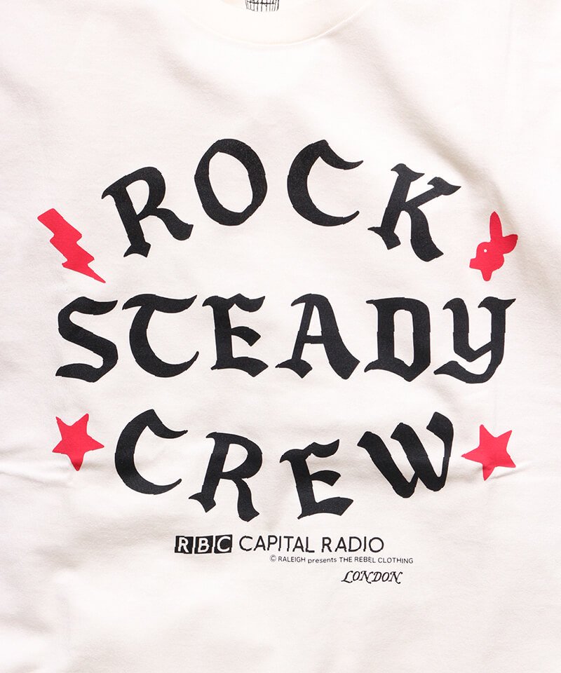 RALEIGH / ꡼RED MOTEL / åɥ⡼ƥ Iron-On Letters CLA5H CITY ROCKERS CREW vs ROCK STEADY CREW T-SHIRTS (Loose Fit / WH)ʲ2