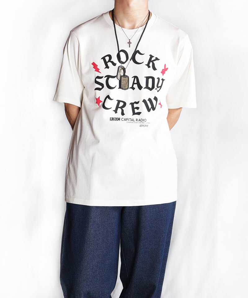 RALEIGH / ꡼RED MOTEL / åɥ⡼ƥ Iron-On Letters CLA5H CITY ROCKERS CREW vs ROCK STEADY CREW T-SHIRTS (Loose Fit / WH)ʲ8