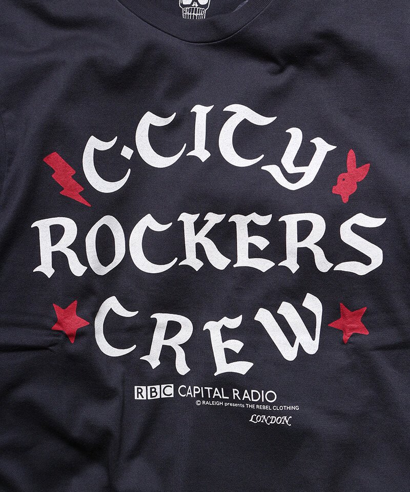 RALEIGH / ꡼RED MOTEL / åɥ⡼ƥ Iron-On Letters CLA5H CITY ROCKERS CREW vs ROCK STEADY CREW T-SHIRTS (Loose Fit / BK)ʲ2