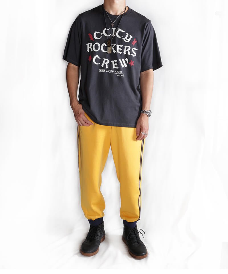 RALEIGH / ꡼RED MOTEL / åɥ⡼ƥ Iron-On Letters CLA5H CITY ROCKERS CREW vs ROCK STEADY CREW T-SHIRTS (Loose Fit / BK)ʲ7