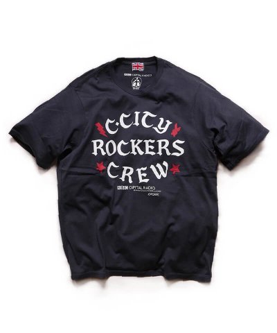 RALEIGH / ꡼RED MOTEL / åɥ⡼ƥ / Iron-On Letters CLA5H CITY ROCKERS CREW vs ROCK STEADY CREW T-SHIRTS (Loose Fit / BK)
