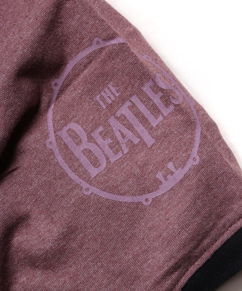 Official Artist Goods / ХTʤ THE BEATLES / ӡȥ륺STRIPES SLEEVE PRINT RINGER T-SHIRT (MAROON RED) ʲ2