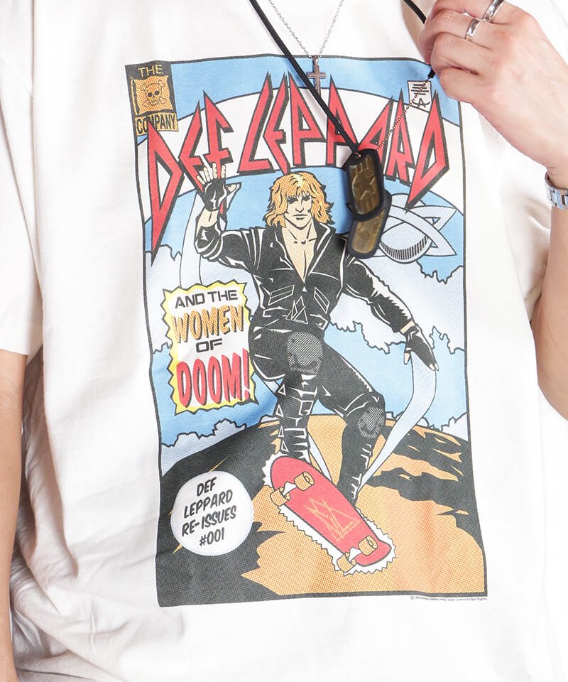 Official Artist Goods / ХTʤ DEF LEPPARD / ǥաѡɡCOMIC T-SHIRT (NATURAL) ʲ9