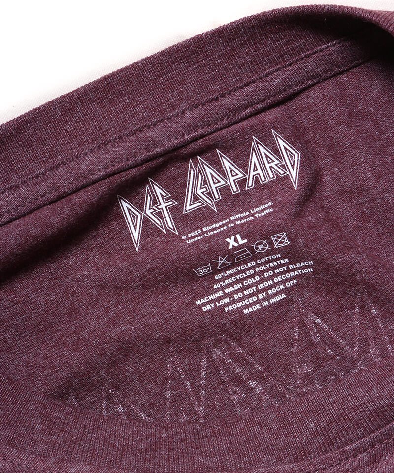 Official Artist Goods / ХTʤ DEF LEPPARD / ǥաѡɡHYSTERIA WORLD TOUR T-SHIRT (ASH BROWN) ʲ2