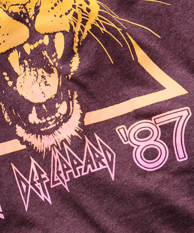 Official Artist Goods / ХTʤ DEF LEPPARD / ǥաѡɡHYSTERIA WORLD TOUR T-SHIRT (ASH BROWN) ʲ6